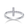 The Holy Light Cross - A Wedding Ring Set With Top-quality Moissanite S925 In Silver And Gold-plated. The Ring Can Be Inspected With A Diamond Pen