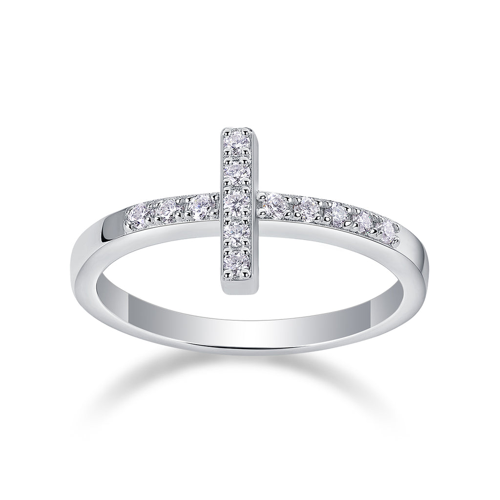 The Holy Light Cross - A Wedding Ring Set With Top-quality Moissanite S925 In Silver And Gold-plated. The Ring Can Be Inspected With A Diamond Pen