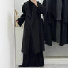 Women's Lace-up Long Elegant Woolen Coat