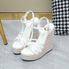 Women's Woven Wedge Platform Sandals With Hemp Rope