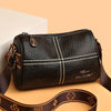 Casual Stitched Genuine Leather Women's Shoulder Bag