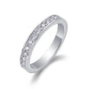 Starry Night Whispers - A Wedding Ring Set With Top-quality Moissanite S925 Silver And Platinum-plated Diamond Can Be Inspected With A Diamond Pen