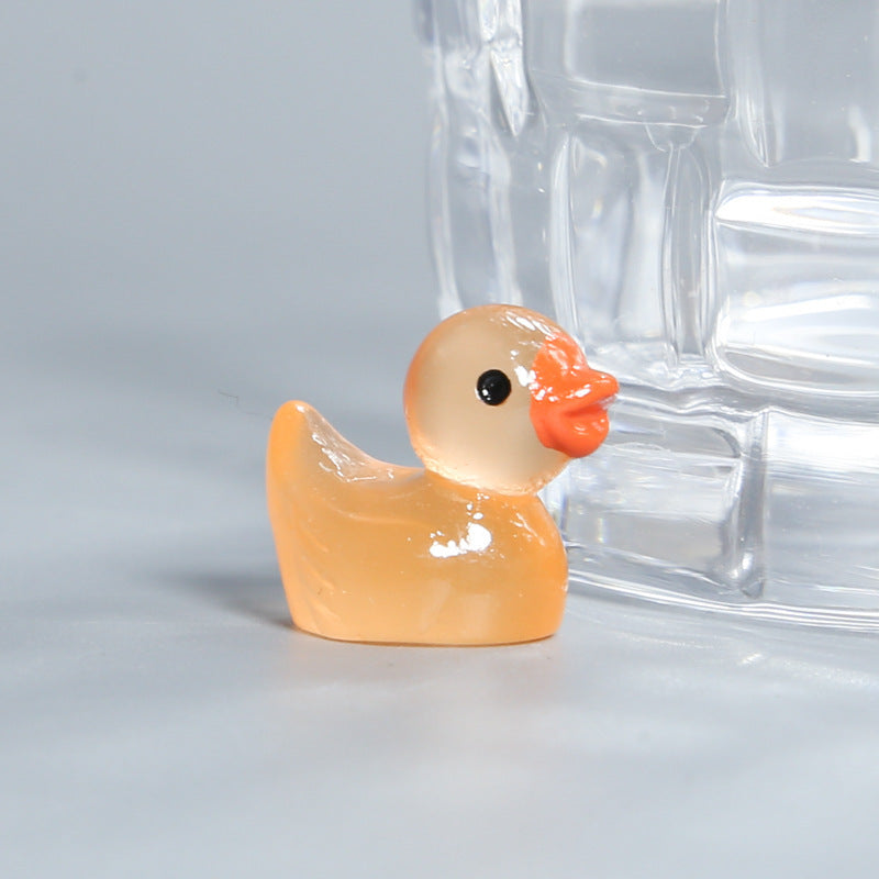 Resin Shrink Mini Little Duck Pendant