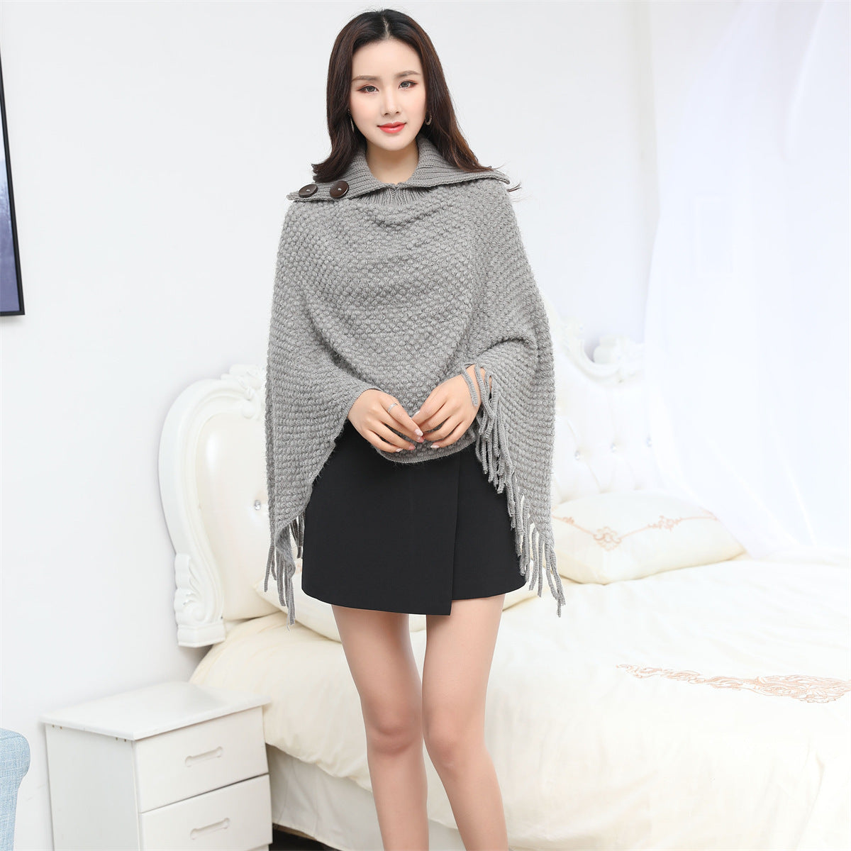 Warm Cloak European And American Fashion Knitwear