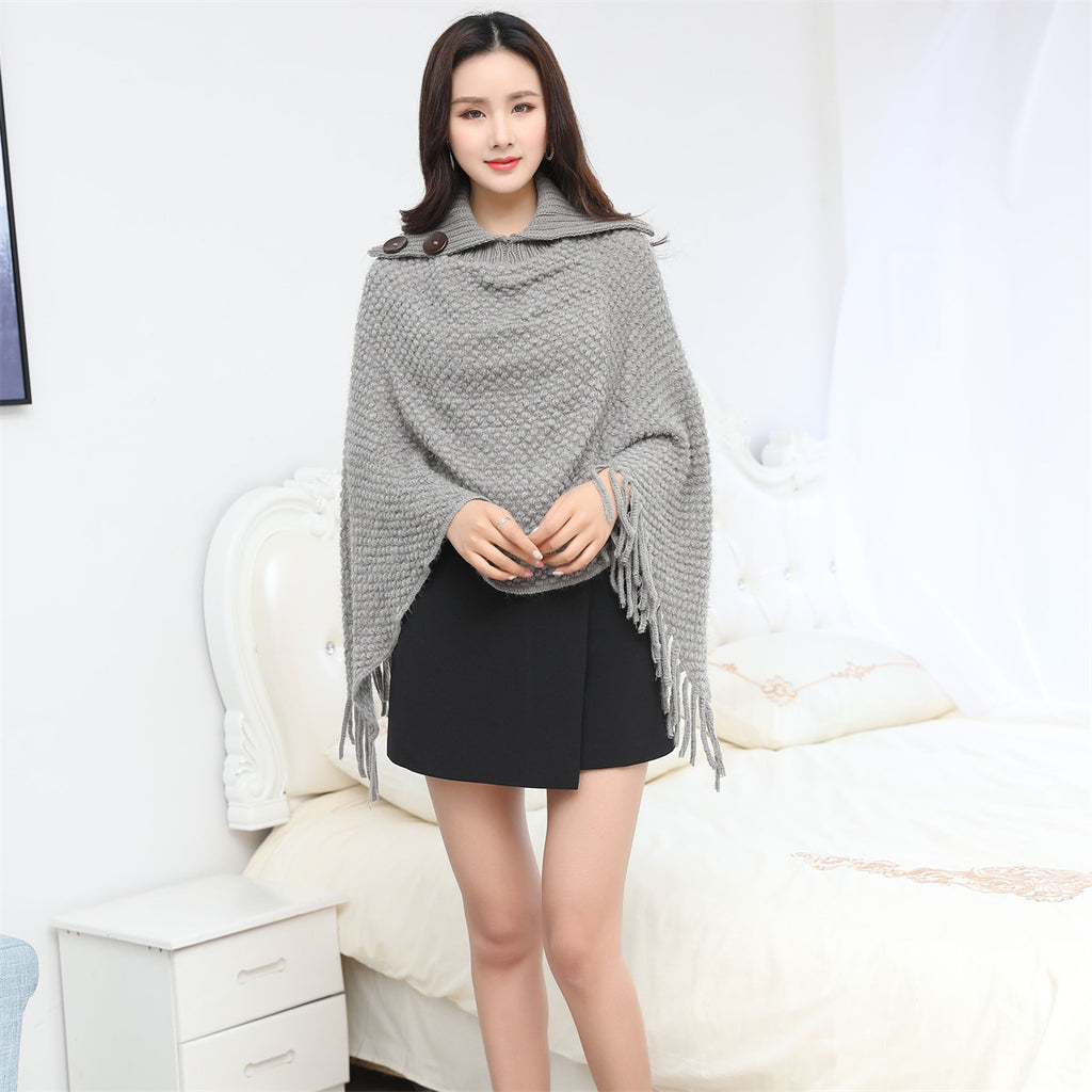 Warm Cloak European And American Fashion Knitwear