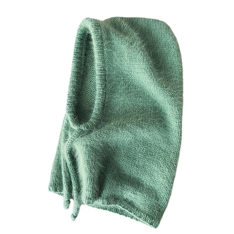 Autumn And Winter Fashion Warm Scarf Neck Protection Integrated Woolen Knitted Hat