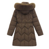 Large Fur Collar Coat Mid-length Thickened Cotton Jacket