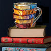Painted Book Coffee Cup Unique Book Stacking Coffee Cup