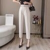 High-waist Women's Draped Loose And Thin Casual Cropped Trousers