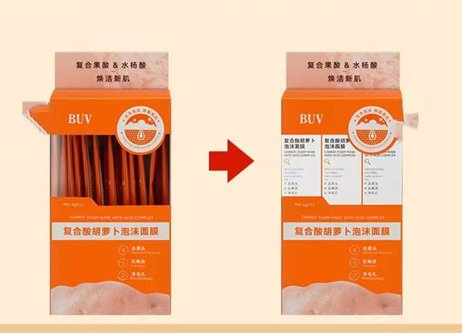 Complex Carotene Foam Mask For Deep Cleansing