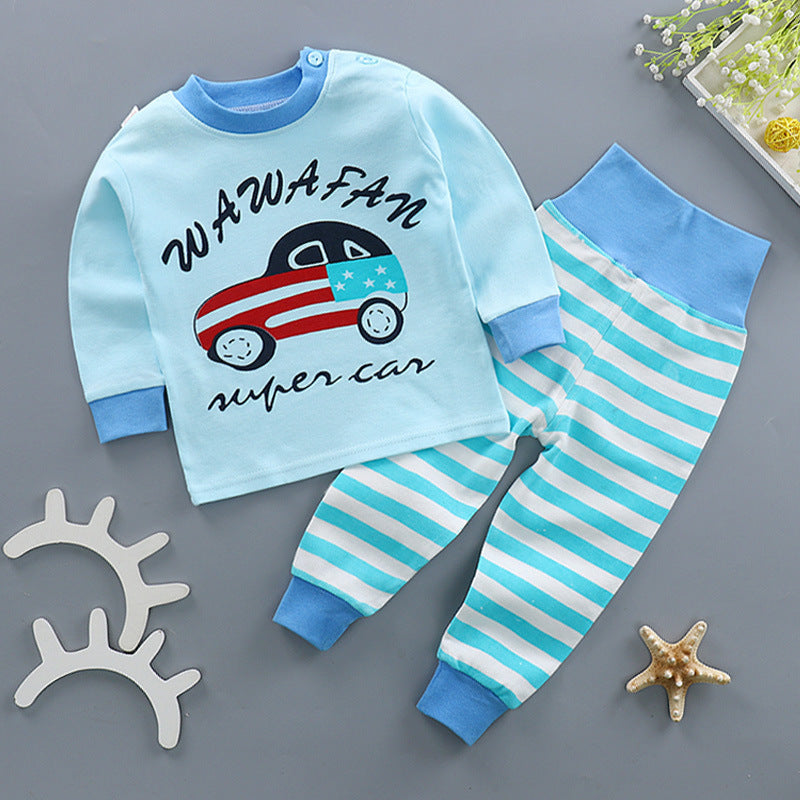 Cotton children's pajamas suit