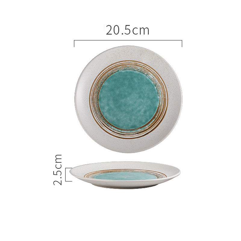 Japanese Tableware Household Ceramic Creative Steak Plate