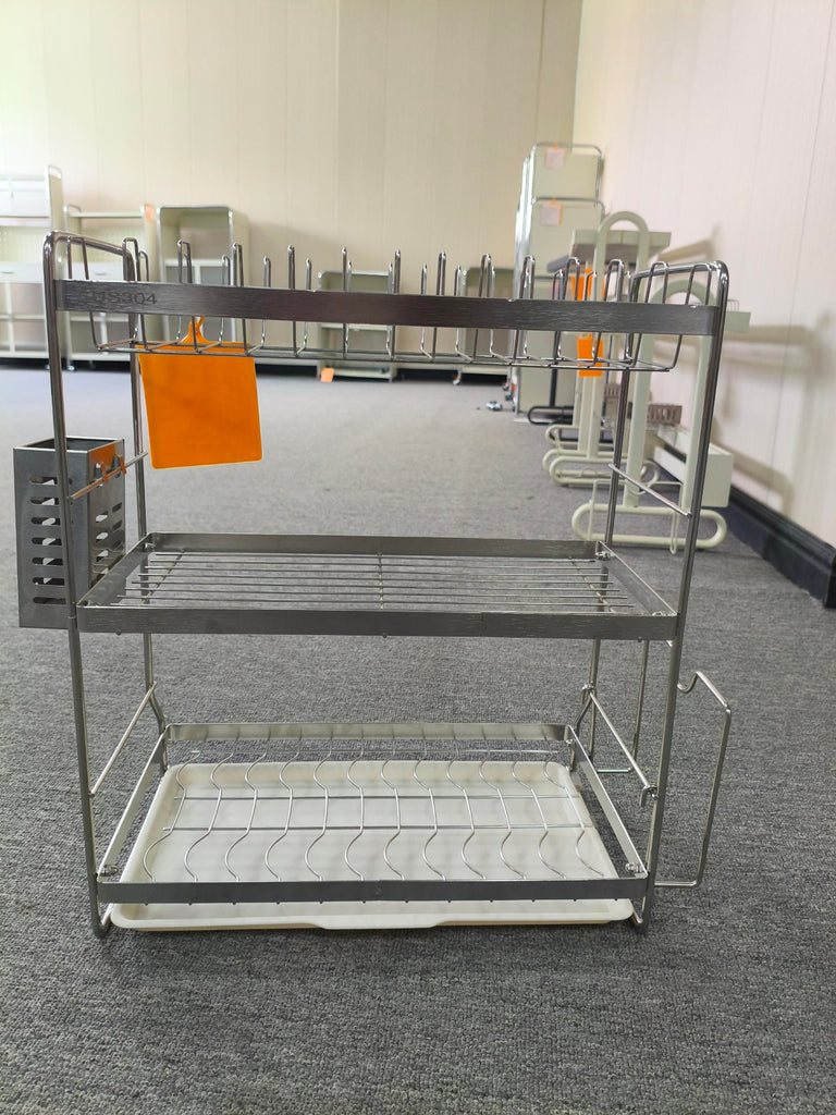 Stainless Steel Dish Storage Rack Draining Plate Rack