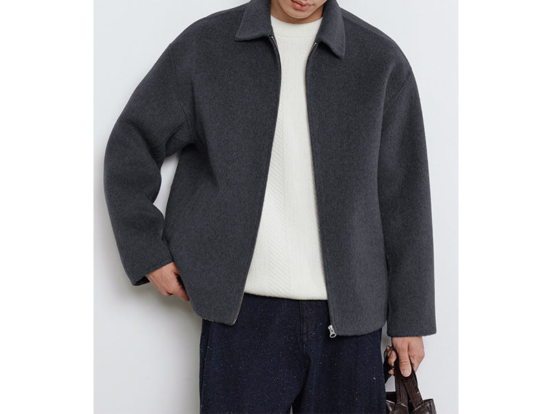 Double-sided Woolen Coat Men's 2025 Autumn And Winter