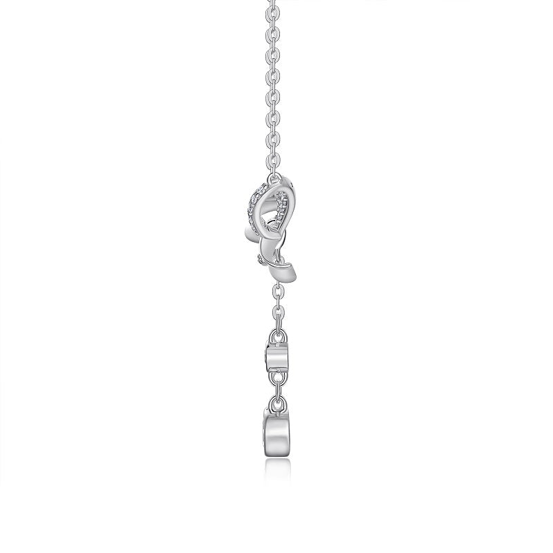 Set With Top-quality Moissanite, This Luxurious And Fashionable Light Luxury Trend Jewelry Necklace Pendant Is Made Of S925 Silver Electroplated With Platinum