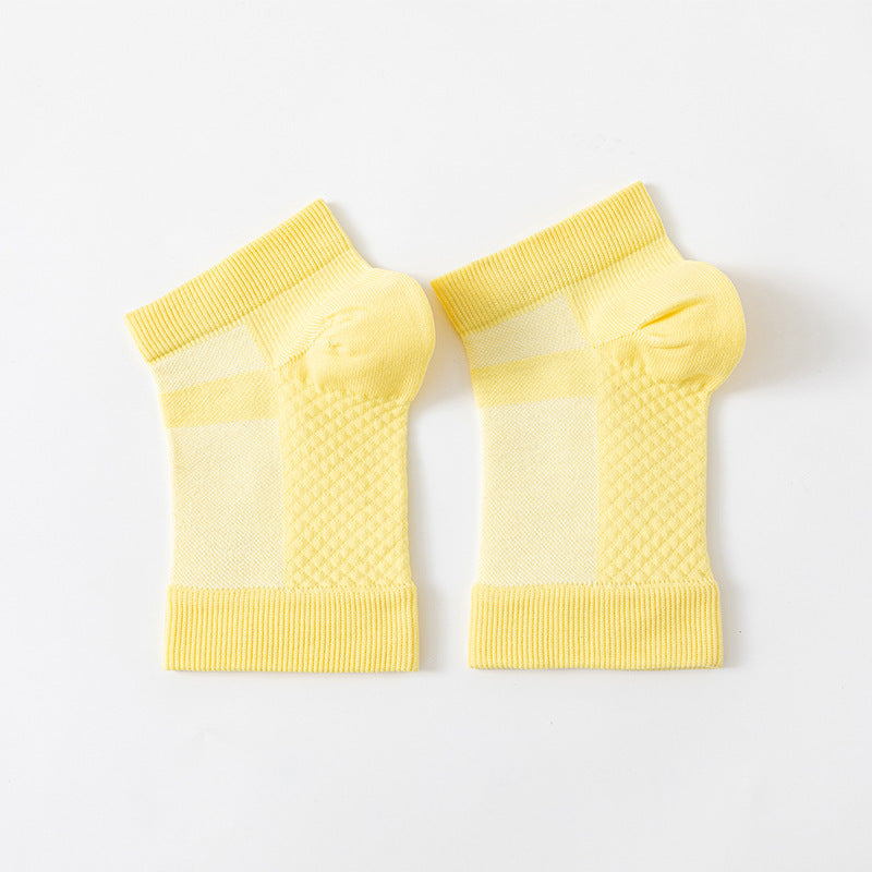 Half Mesh Open Toe Sports Ankle Support Foot Sock