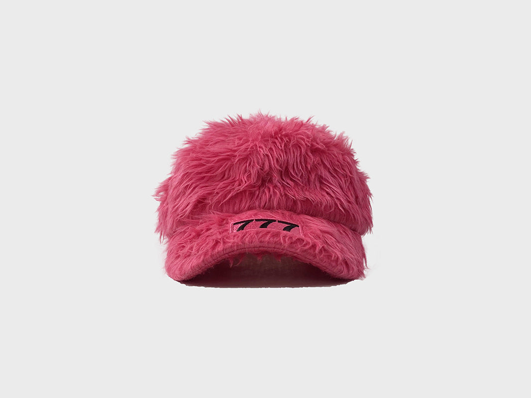 Plush Baseball Cap Women's Warm And Fashionable