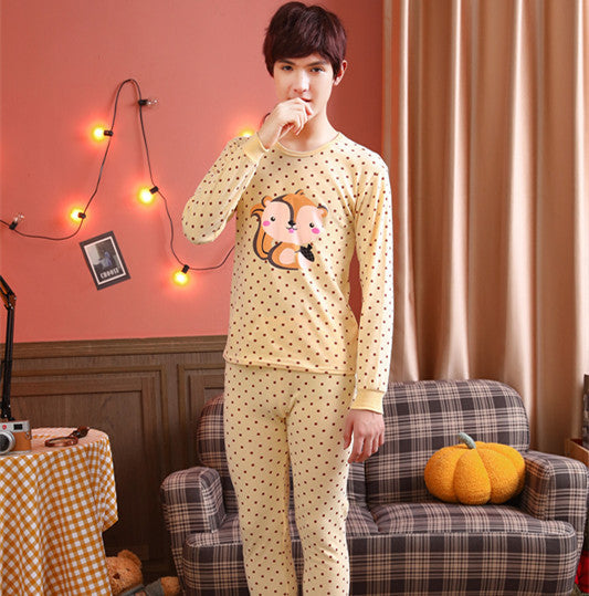 Children's Pajamas Cotton Boys' Base Teen Underwear Suit