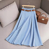 Women's Casual Pleated Skirt Can Be Printed