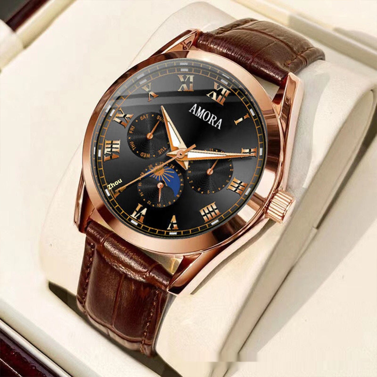 Luminous Quartz Nonmechanical Watch With Water Resistance