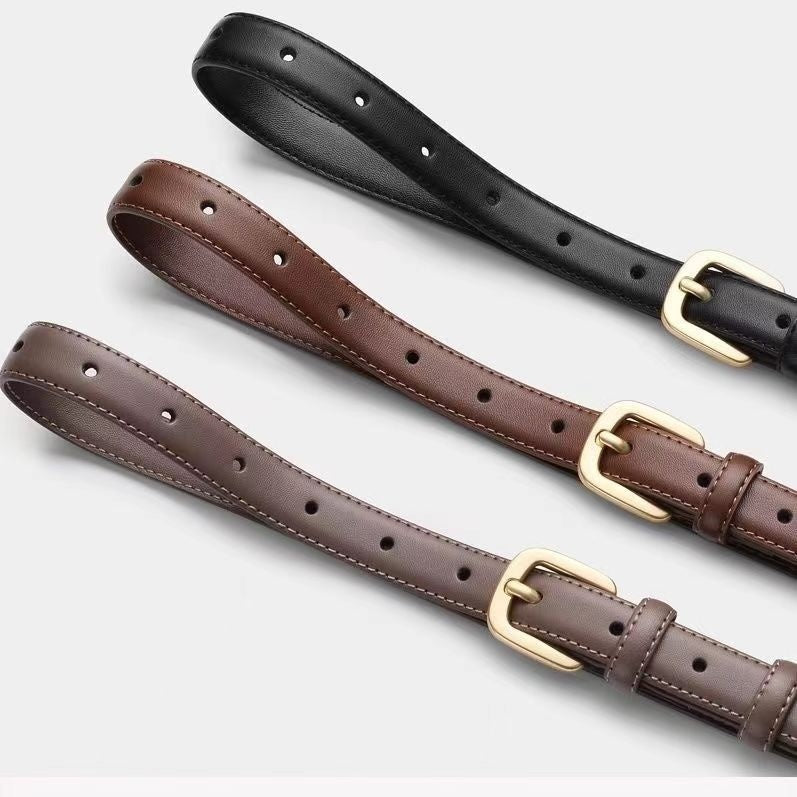 Pin Buckle Thin Belt Women's All-match Decoration Simple