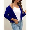New Solid Color Cardigan Casual Long-sleeved Sweater For Women