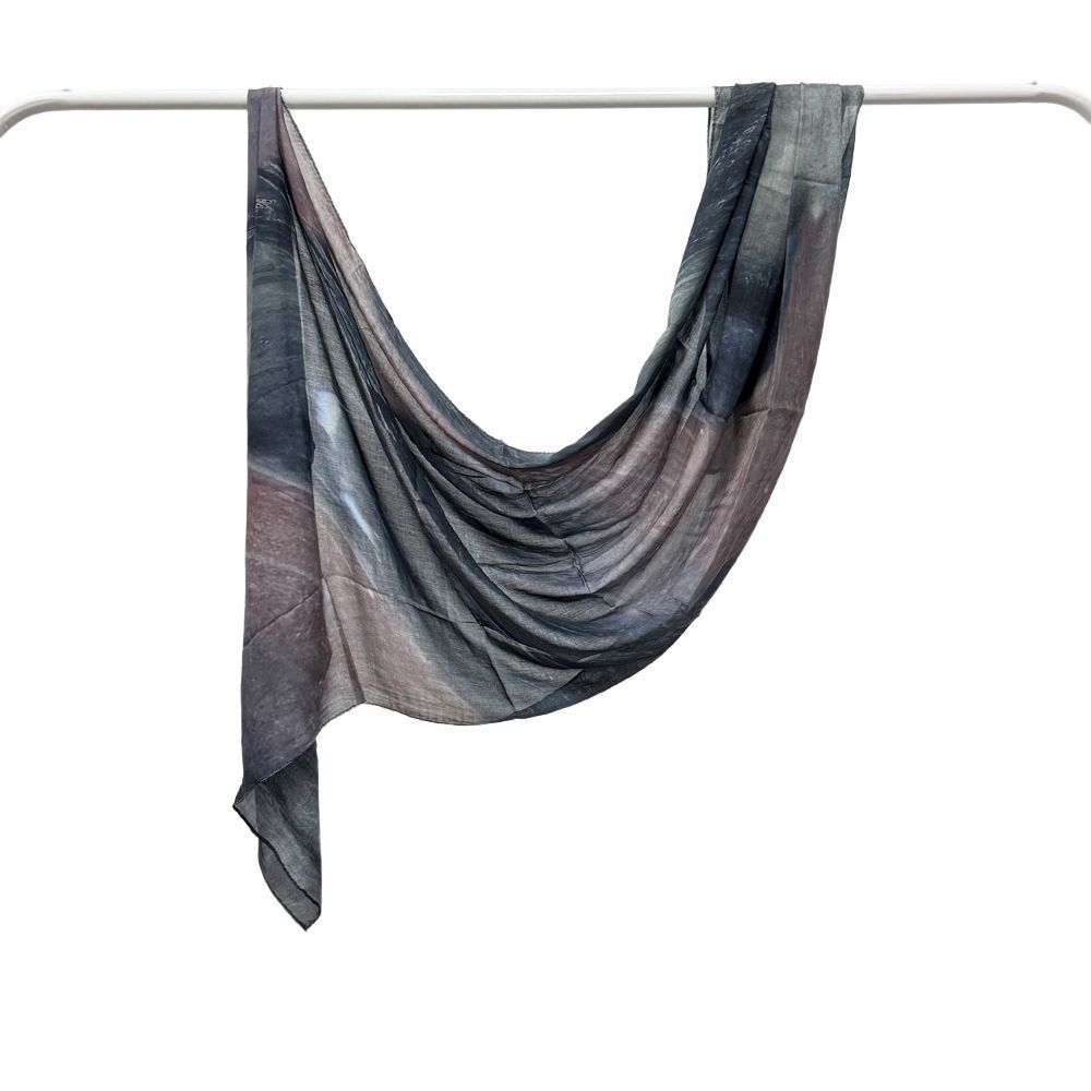 Modal Cotton Headscarf Marble Digital Printing