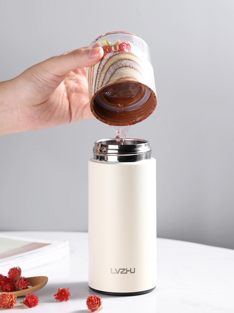 Thermos Water Bottle Tea Separation Mug