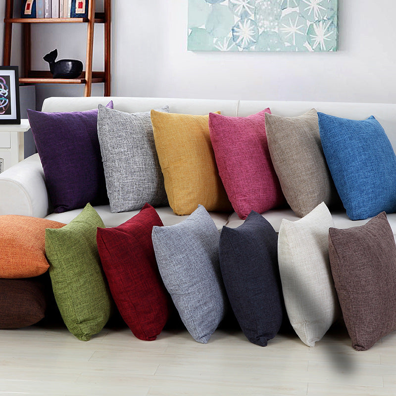 Solid color sofa pillowcase