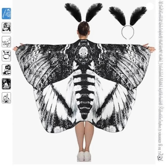 Halloween Cloak Rotating Butterfly Shawl Decoration