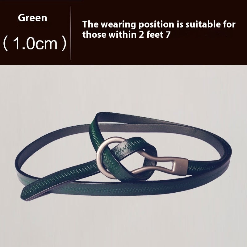 Cowhide Belt Women's Belt Fashion