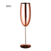 Champagne glass stainless steel goblet