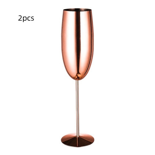 Champagne glass stainless steel goblet