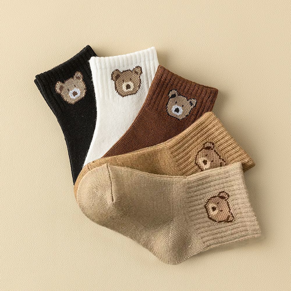 Cute Embroidered Waist High Elastic Socks