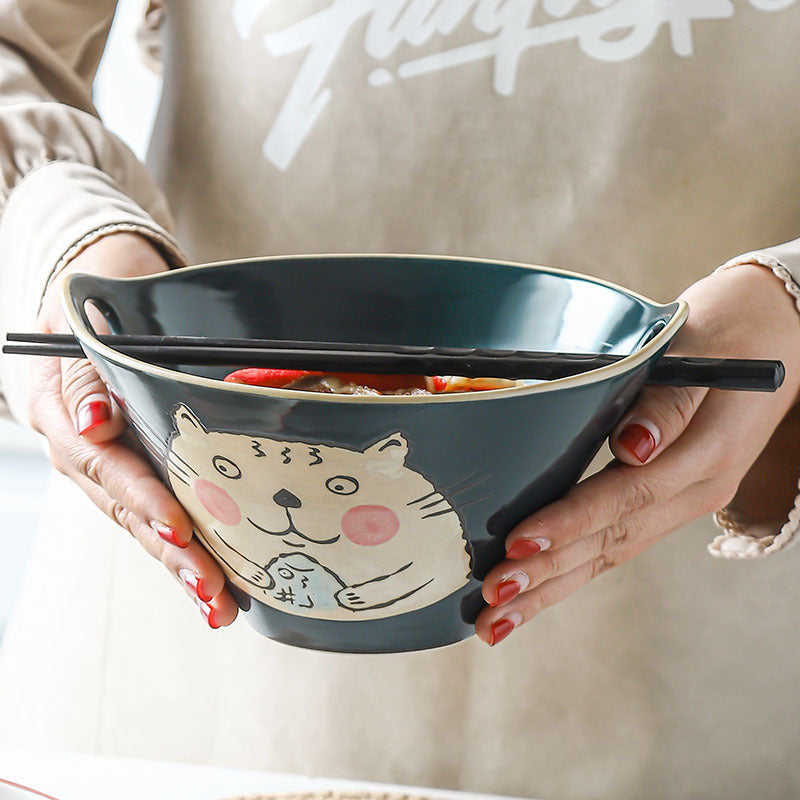 Japanese Noodle Bowl Home Creative Cute 7 Inches