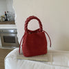 Korean Ins Matte Stitching Premium Affordable Luxury Fashion Suede Crossbody Bag