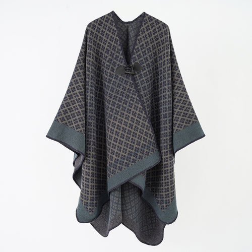Extra Large Thickened Warm Split Cloak Scarf
