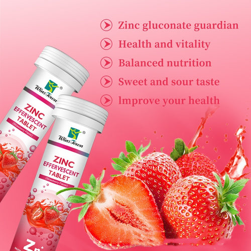 أقراص فوارة تحتوي على الكالسيوم والحديد والزنك