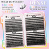 32 Rows Of Eyelashes Book Cluster 640 Segmented Lashes Set
