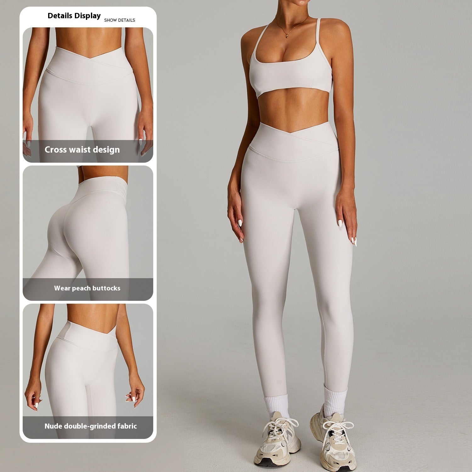 Nude Feel High Waist Fitness Pants Women's Quick-drying Outer Wear Tight Sports Pants