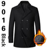 Fashion Double-breasted Lapel Mid-length Wool Men's Coat Dropshipping