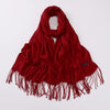 Autumn And Winter Cashmere-like Solid Color Long Scarf