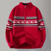 Men's Knitted Sweater Autumn Fashion Stand-Up Collar Pullover