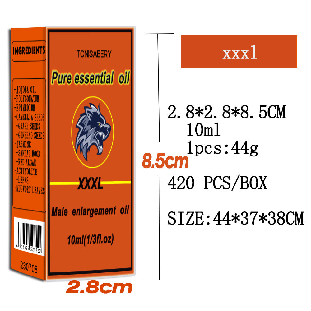 زيت تدليك رجالي أساسي للعناية بالأعضاء التناسلية والحفاظ عليها أثناء ممارسة الرياضة. زيت أساسي للعناية الخارجية