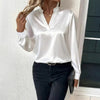 Simple And Versatile V-neck Loose Top For Spring And Autumn