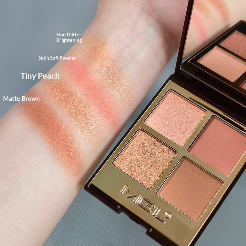 Matte And Pearly Everyday Earth-tone Quad Eyeshadow