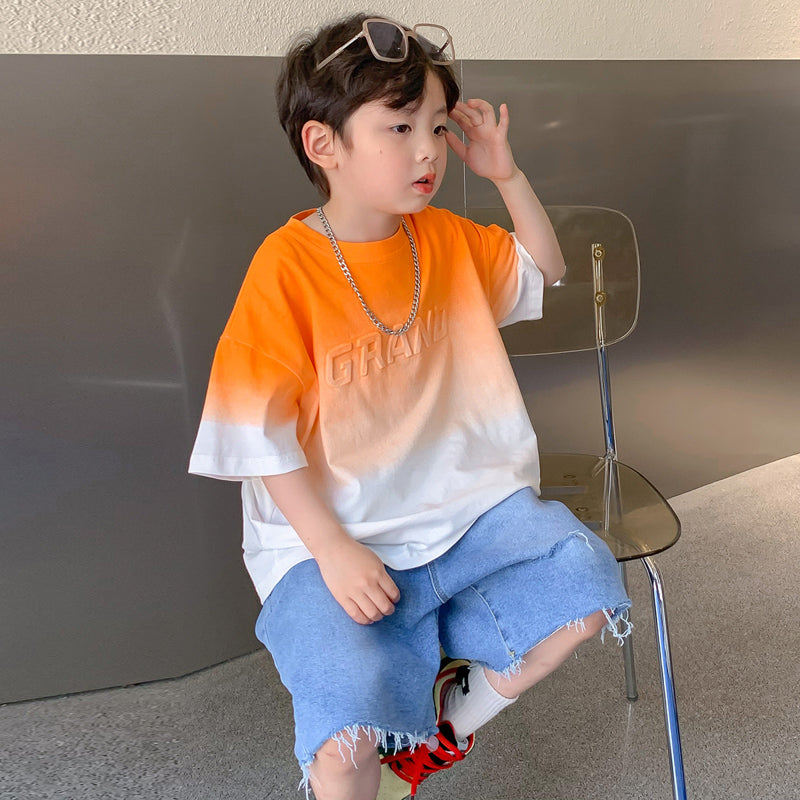 Boys Short Sleeve T-Shirt Suit Top