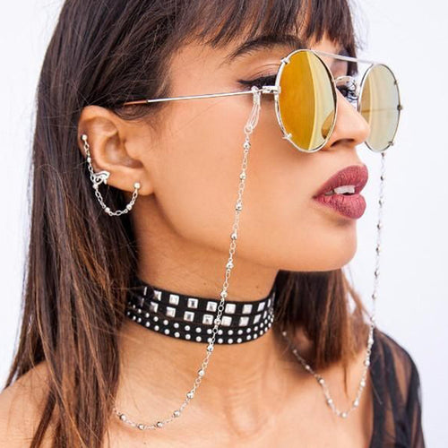 Metal Glasses Chain Halter Anti-drop Glasses Sling