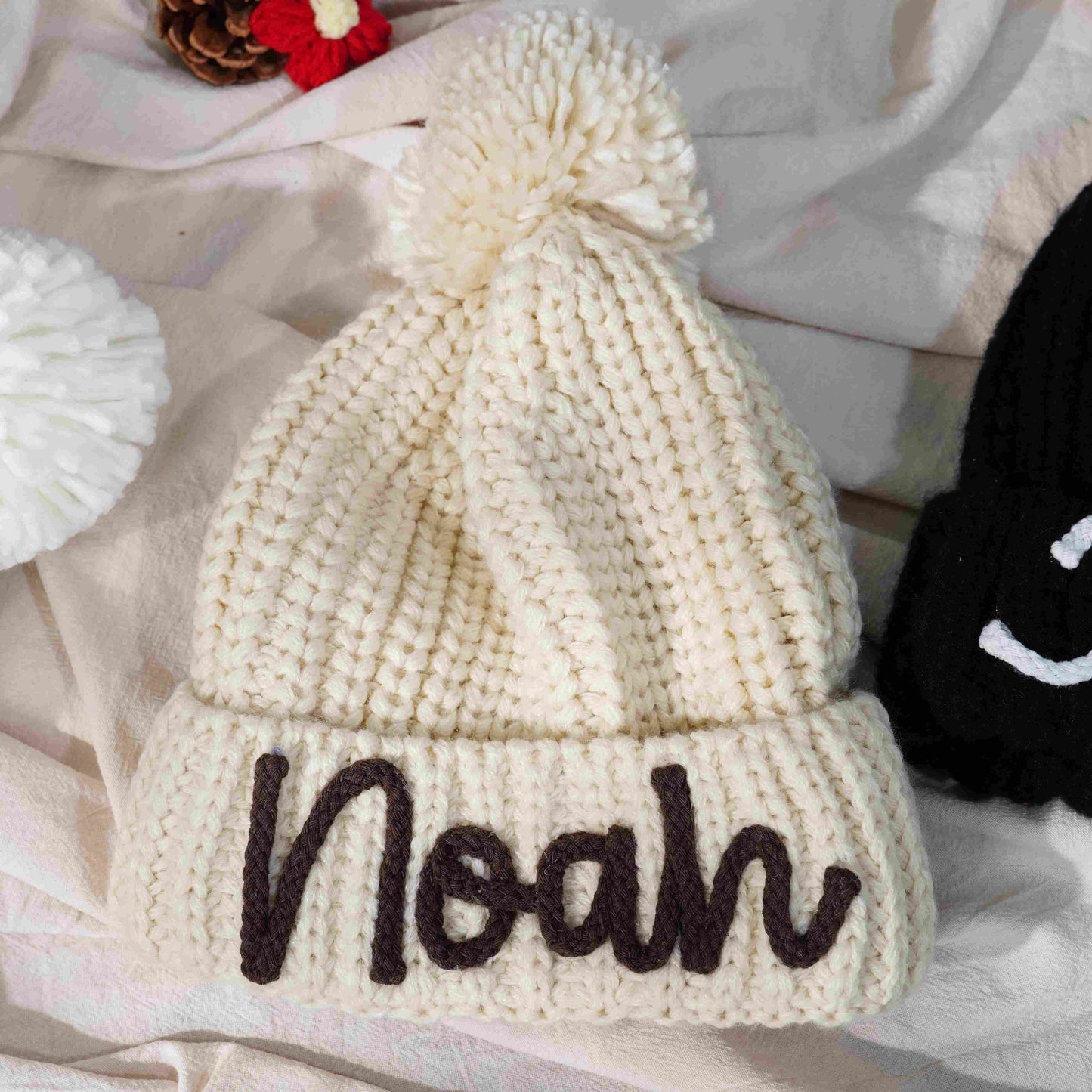 Personalized Customization DIY Name Handmade Crochet Three-dimensional Letter Children's Hat