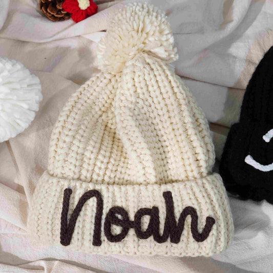 Personalized Customization DIY Name Handmade Crochet Three-dimensional Letter Children's Hat